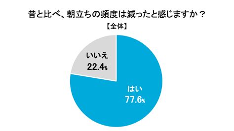 朝しこる|朝立ちに関するアンケート調査を実施 自覚の頻度は。